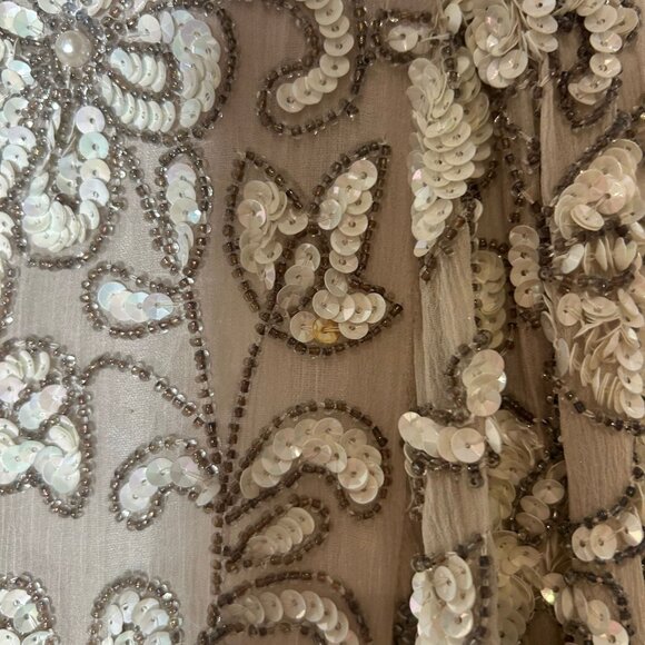 Judith Ann Creations Vintage Style 1094 Handmade Beaded Silk Dress S - Picture 6 of 10